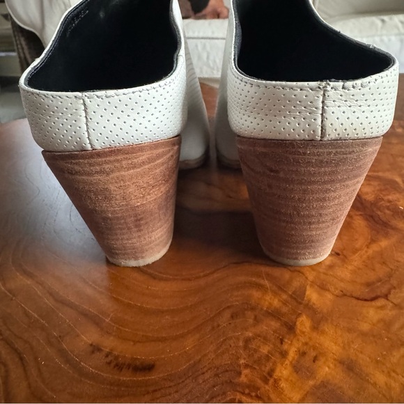 Rachel Comey Mars Mule in White Perforated Leather, Size 8 - Picture 10 of 12